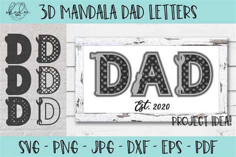 Download Free Father SVG, Fathers day svg, Mandala svg, Zentangle SVG Crafts